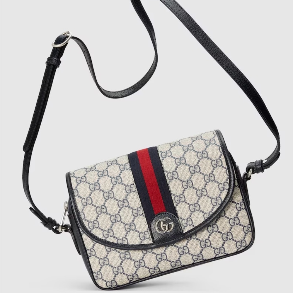 Iconic Gucci Ophidia Collection Navy & Red. Like NEW